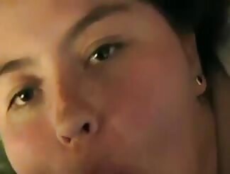 Chubby swallows penis and toy and takes semen in face 