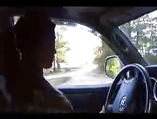 hottie amateur strip tease in car 