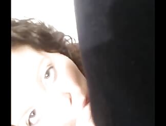 slutty chick gives the guy oral sex 