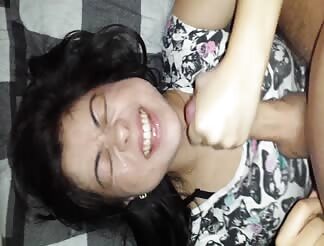 Teen girl getting a facial