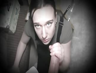 Next door chick sucking my fat cock