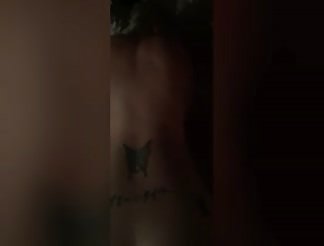 Doggy style pounding for his lusty babe