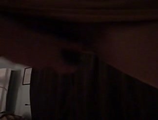 Hottie squirts on her partner while dildoing her pussy