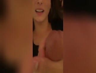 Cute girl sucks dick like a pro