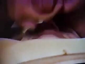 Horny girl takes dick in her mouth