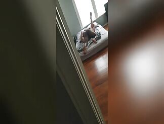 Horny naughty babe nailed by black stud