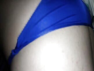 Naughty girl gets cum on her panties