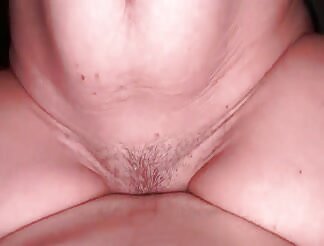 Horny cowgirl fills her pussy with cum