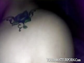 Chubby girl gets banged in doggy style