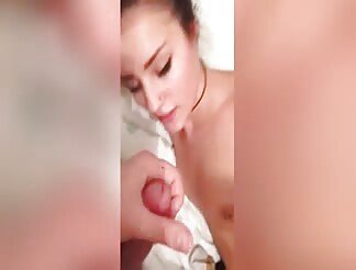 Girlfriend gets ger first facial!