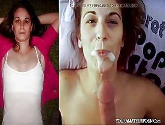 Wife makes a facial compilation with her hubby