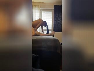 My brothers gf rides him hard. Such a slutty cowgirl