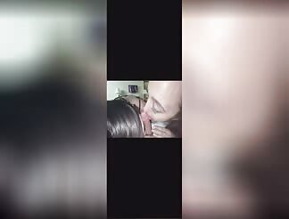 Double Bj from the 2 whores who hate his gf