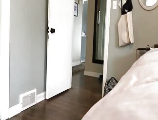 Her tongue gets cover with jizz