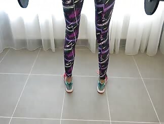 Sucking cock after a workout 