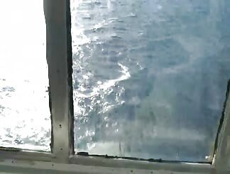 She gets naked and masturbates 