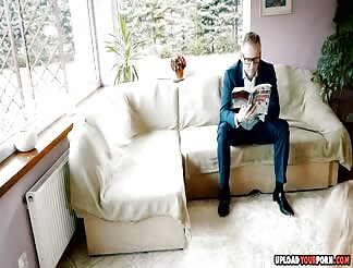 Slave MILF takes a hard anal and swallows cum