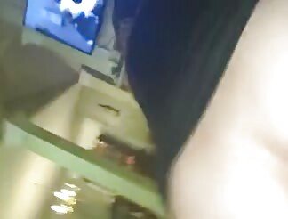 She rides him while he watches a show 