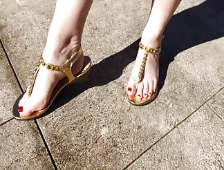 Sexy feet and sexy sandals 