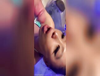 Jacuzzi fun with a big facial