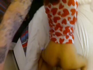 GF enjoying his big cock