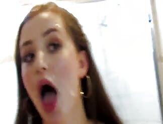 Nice Facial Cum on Face with a 24 year old piece of Gold