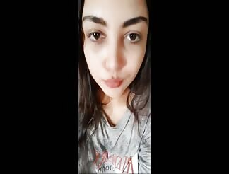 Indian girl teasing on webcam