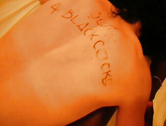 Anna sucks an African guy's cock