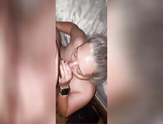 Sexy Amber enjoys a dick in her face