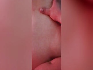 Polish neighbour fucked doggy and creampied