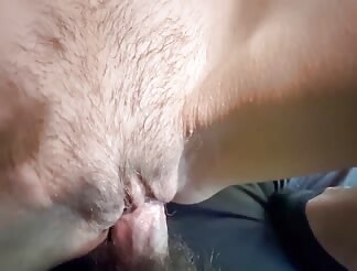 Skinny sexy granny with hairy pussy creampied