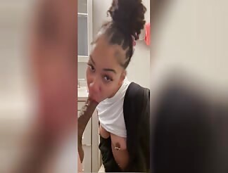 Chicago thot sucking dick in bathroom