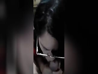 Gordita dando un buen oral