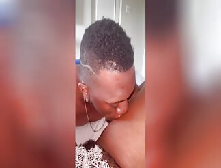 Marzel sucking very hairy pussy