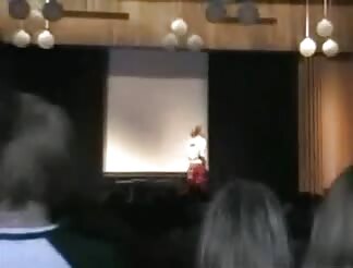 Stripping at school assembly 