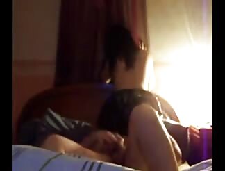 Brunette mom enjoys penis ride 