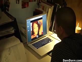 Convinced this sweety to fuck his best friend 