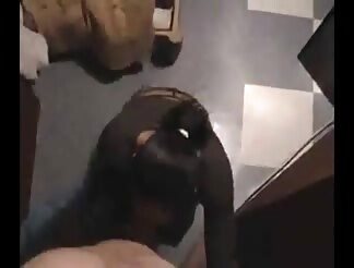 sleazy student licks big cock 