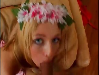 Nice blondy gift for a lucky lover 